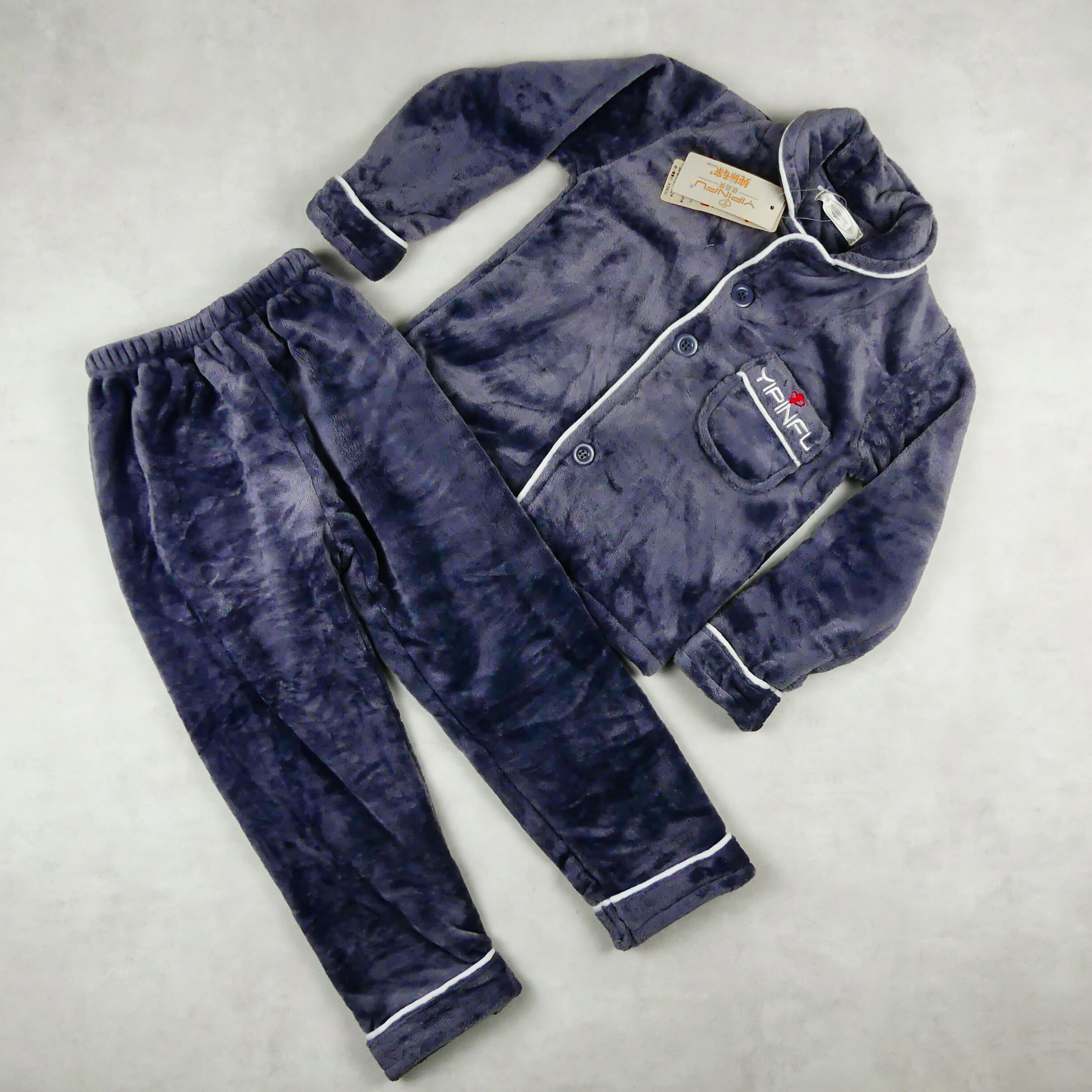 Pyjama Fourrure Gris - Yipinfu-